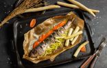 Диетическая рыба с овощами в духовке