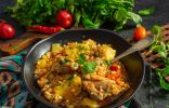 Гамбо с курицей и кускусом — густой суп со специями