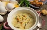 Итальянский суп «Страчателла» с яйцами и сыром