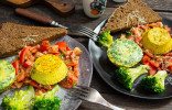 Полезный завтрак — омлет на пару с овощами