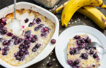 Овсяная каша с бананом и голубикой — правильный завтрак