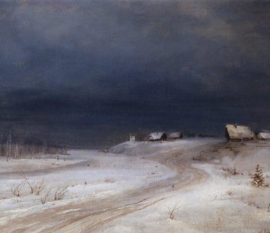А.К. Саврасов, Зимний пейзаж (1880 г.)
