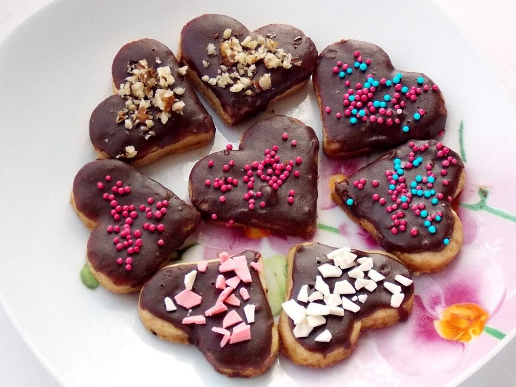 Творожное печенье ко Дню Святого Валентина