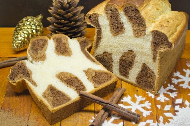 Леопардовый бриошь — сладкий хлеб на Рождество