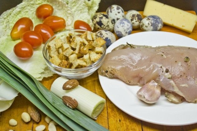 Салат «Цезарь». Пошаговый рецепт с фото — Ботаничка