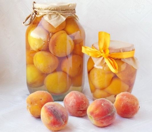 Консервированные персики в сиропе