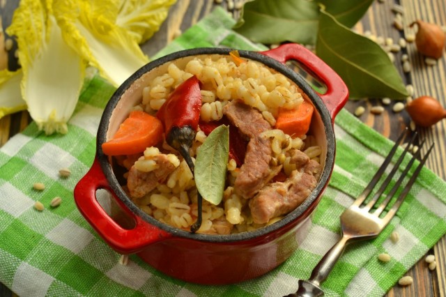 Вкусная перловка с мясом Вкусная перловка с мясом