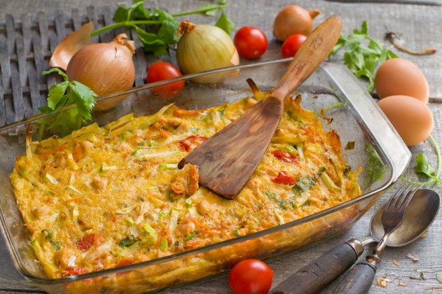 Запеканка из кабачков с курицей — без муки и лишних калорий
