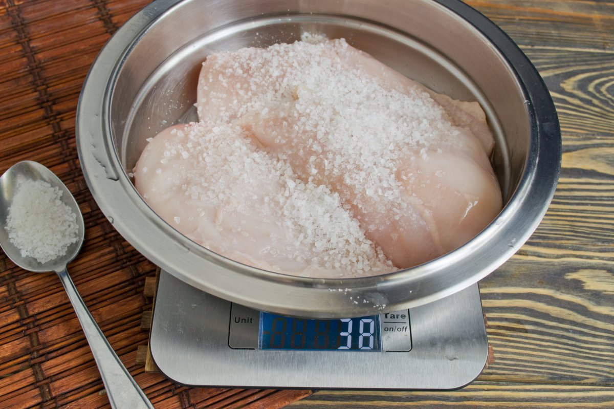 Сколько соли на 1 кг куры