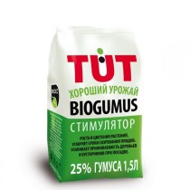 Биогумус TUT хороший урожай, 1,5 л, гранулы, 25 % гумуса, 46 рублей