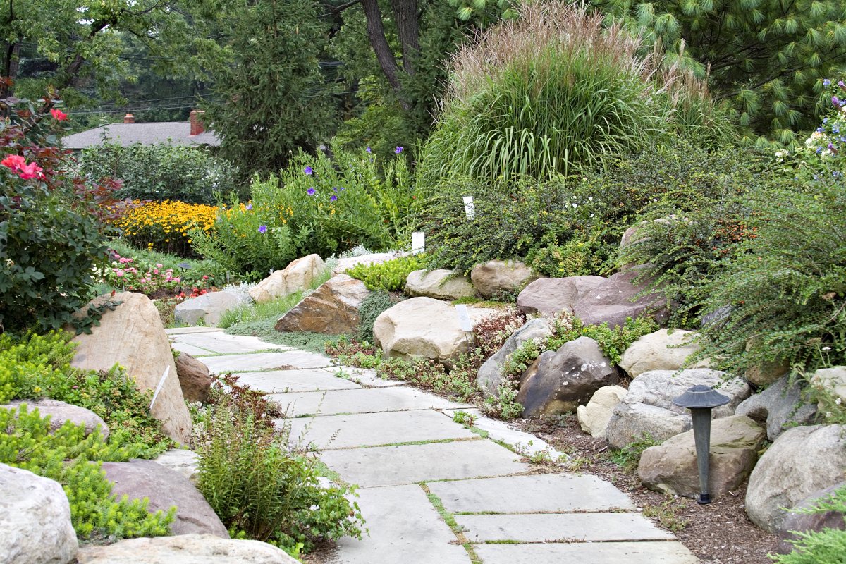 Сад камней или декоративные камни для сада: 120 фото и идей