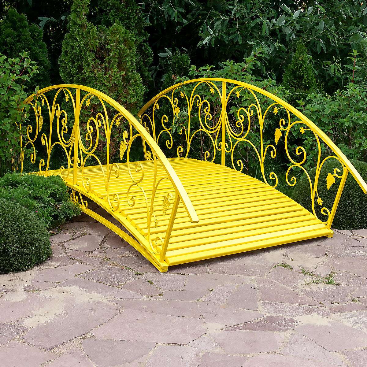 Идеи декоративных мостиков для сада с фотографиями