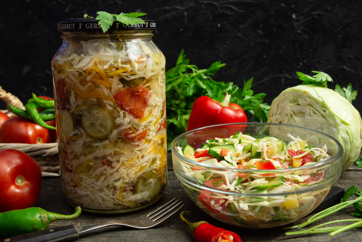 Салат с Рисом На Зиму рецепт 👌 с фото пошаговый | Лучшие рецепты консервации