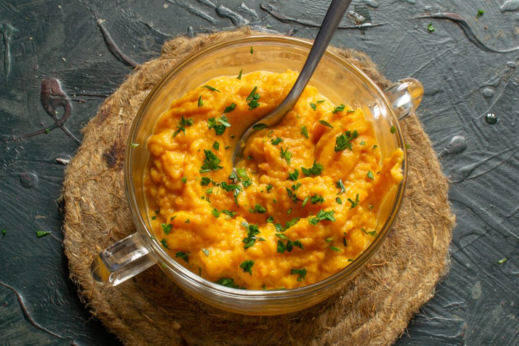Пюре из батата с морковью и чесноком. Пошаговый рецепт с фото — Ботаничка