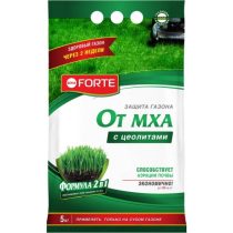 Защита газонов от мха Bona Forte эффективно подавляет рост мхов и стимулирует вегетацию газонной травы