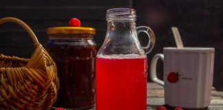 Натуральный малиновый сок без сахара на зиму