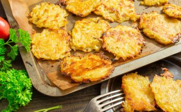 Драники из картофеля с луком в духовке