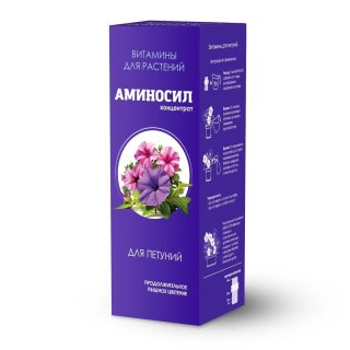Подкормите рассаду витаминами «Аминосил» для петунии. В их состав входит более 40 протеиногенных и непротеиногенных аминокислот, а также такие важные вещества, как азот, фосфор, калий, микроэлементы.