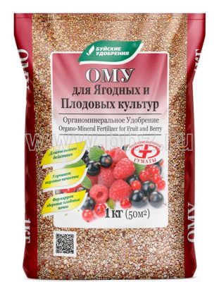Органоминеральное удобрение (ОМУ) для ягодных и плодовых культур от "Буйских Удобрений" представляет собой идеальное сочетание органических и минеральных компонентов. Органоминеральное удобрение (ОМУ) для ягодных и плодовых культур от "Буйских Удобрений" представляет собой идеальное сочетание органических и минеральных компонентов.