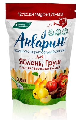 Для семечковых культур рекомендуется использовать "Акварин для яблонь, груш и других семечковых культур". Для семечковых культур рекомендуется использовать "Акварин для яблонь, груш и других семечковых культур".