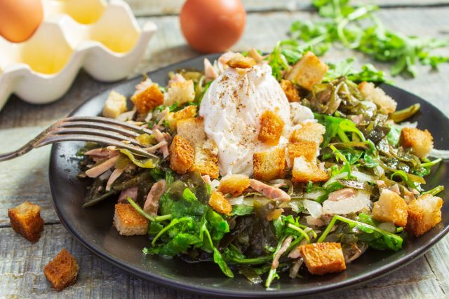 Салат из морской капусты и курицы с рукколой Салат из морской капусты и курицы с рукколой