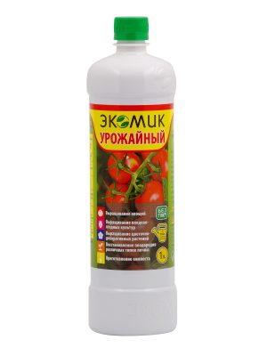 Для того, чтобы получать обильный урожай овощей в открытом и закрытом грунте, плодово-ягодных культур и пышного цветения декоративных растений, вы можете также использовать биопрепарат «Экомик Урожайный». Для того, чтобы получать обильный урожай овощей в открытом и закрытом грунте, плодово-ягодных культур и пышного цветения декоративных растений, вы можете также использовать биопрепарат «Экомик Урожайный».