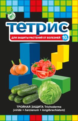 «Тетрис» – биофунгицид, в который входят три вида грибов Триходерма. «Тетрис» – биофунгицид, в который входят три вида грибов Триходерма.
