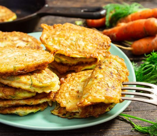 Драники из кабачков и моркови